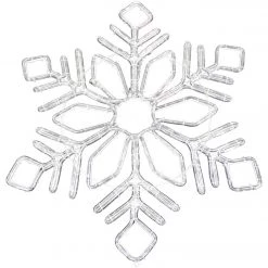 Alpine 32 In. Cool White & Blue Motion LED Snowflake Lighted Decoration