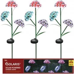 Alpine Iron Hydrangea 35 In. H. Solar LED Stake Light -Cheap Alpine Shop ItemImage 895045 jj47pmqt6r5g6n35tr7b3g9t