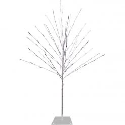 Alpine 5 Ft. 150-Bulb Cool White Twinkling LED Prelit Artificial Christmas Tree